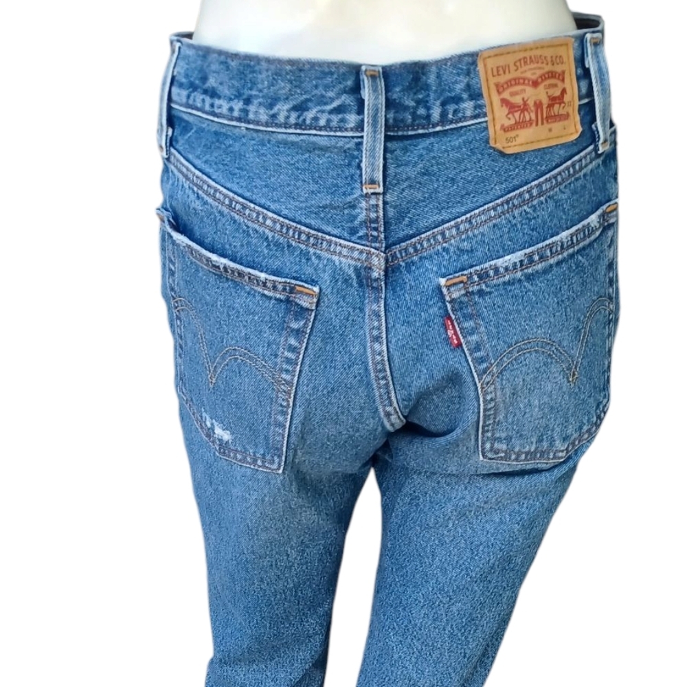 8194....Levi's 501 Straight Leg Jeans W25 L26 - Picture 4 of 7